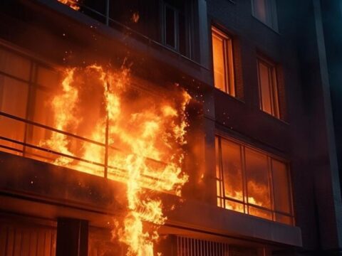 В Одинцове на улице Маковского горит квартира Новости Одинцово 